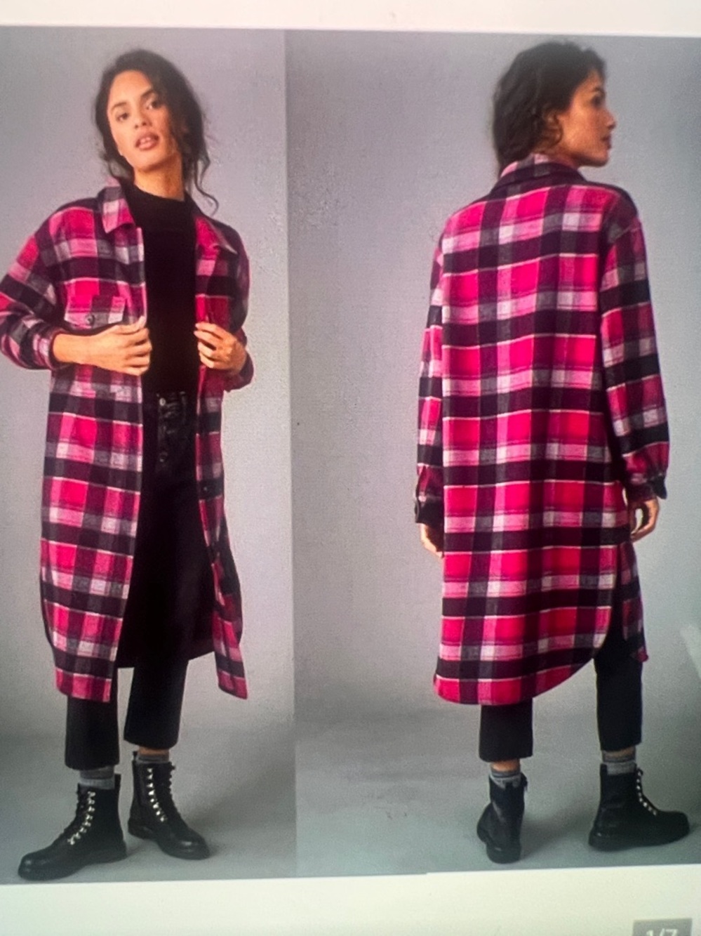 Sanctuary by Anthropologie CORA  Plaid Shirt Jacket